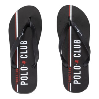 Foto 4 | Sandalia Polo Negras para Hombre