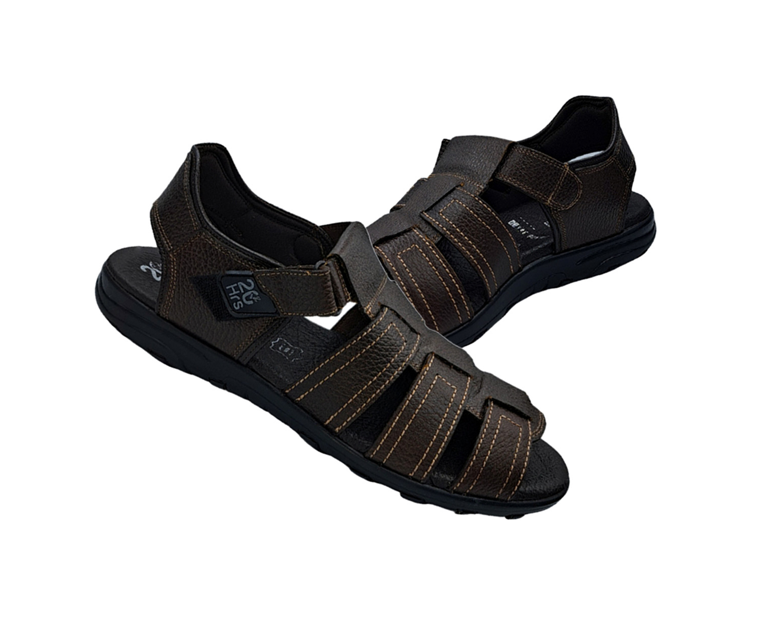 Foto 4 pulgar | Sandalia Huarache De Piel Cafe Para Hombre 20 Hrs 408