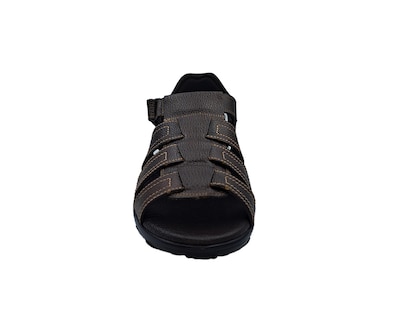 Foto 5 | Sandalia Huarache De Piel Cafe Para Hombre 20 Hrs 408