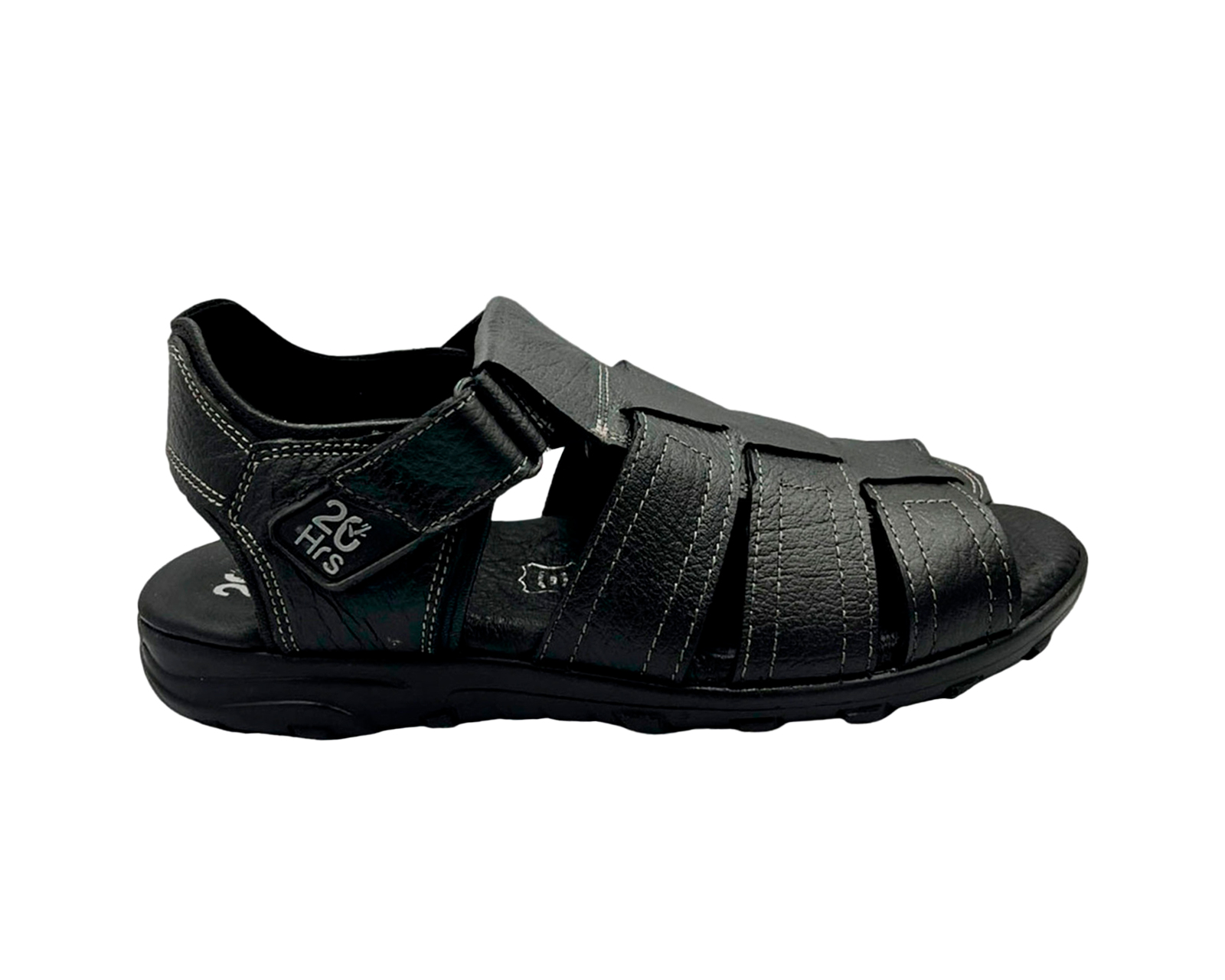 Sandalia Huarache De Piel Cafe Para Hombre 20 Hrs 408