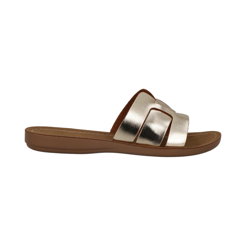 Sandalia Mujer Kipon Confort Casual Comodas Dorado