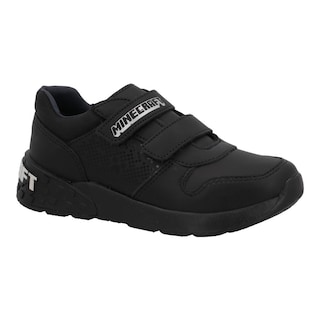 Foto 2 | Tenis Niño Minecraft Tipo Escolar Velcro Negro