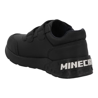 Foto 4 | Tenis Niño Minecraft Tipo Escolar Velcro Negro