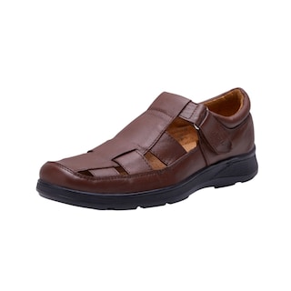 Foto 1 | Sandalias Calzado Watanabe Color Café Tipo Piel Hombre