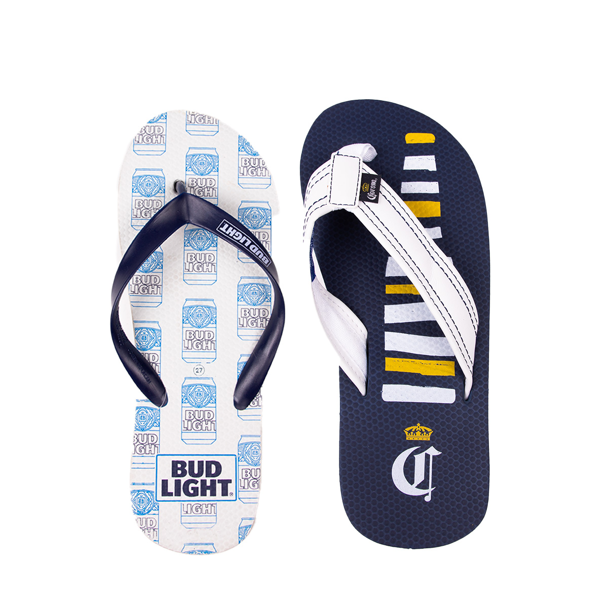 Foto 2 pulgar | Dúo Pack  Sandalia de Playa Corona y Bud Light para Hombre