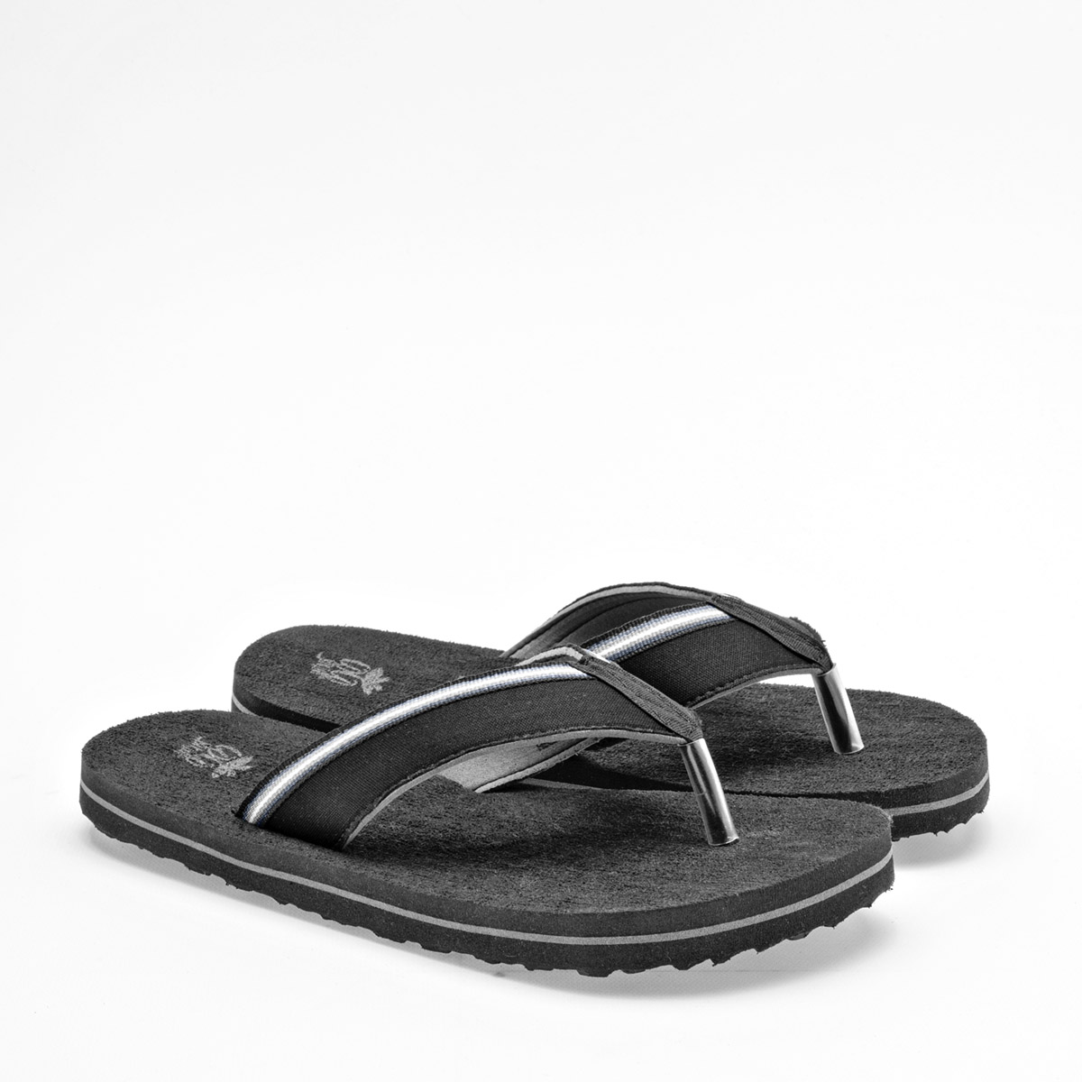 Foto 2 | Huarachetas Sandalia Para Hombre Negro Cod.132301