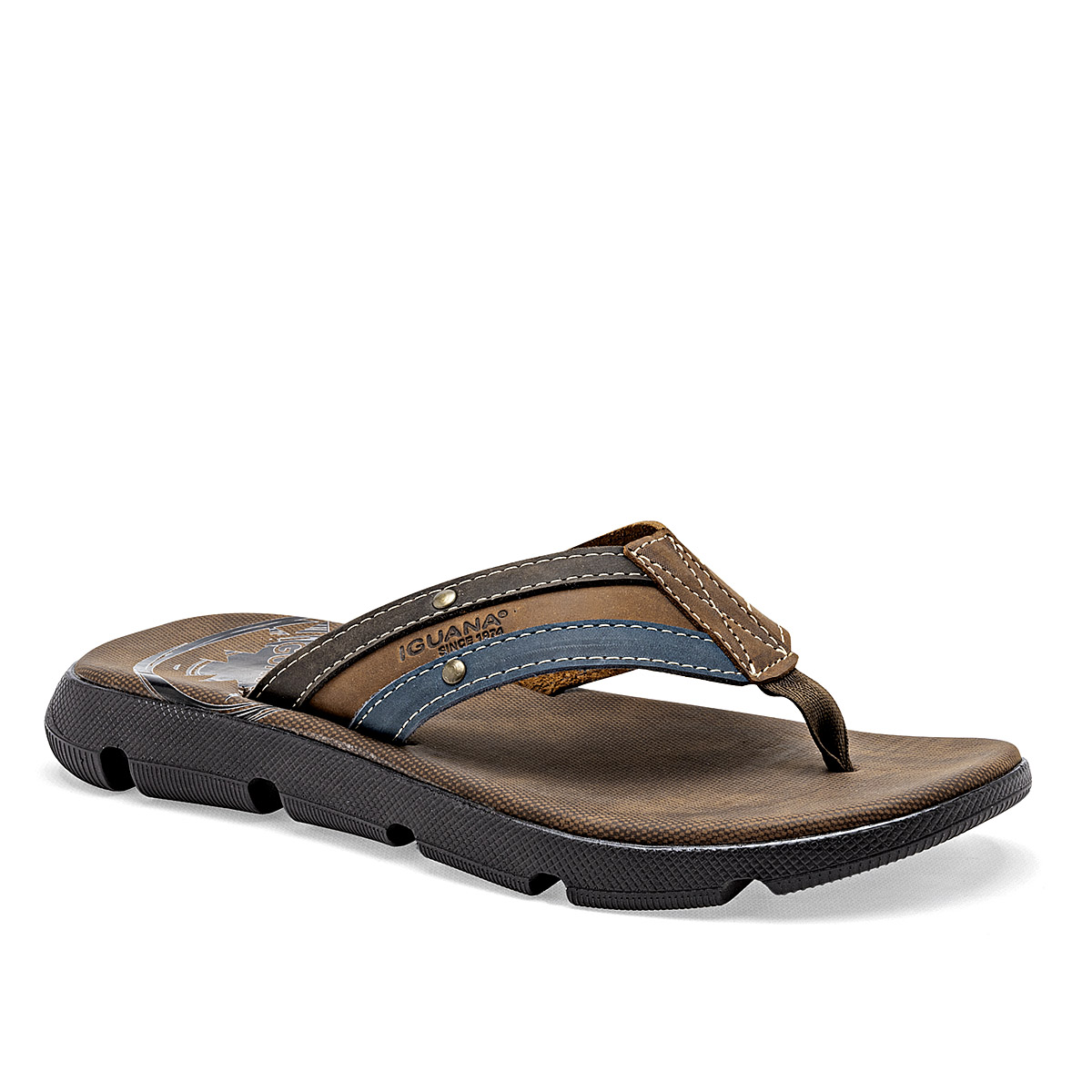 Iguana Sandalia Para Hombre Camel Marino Cod.133349