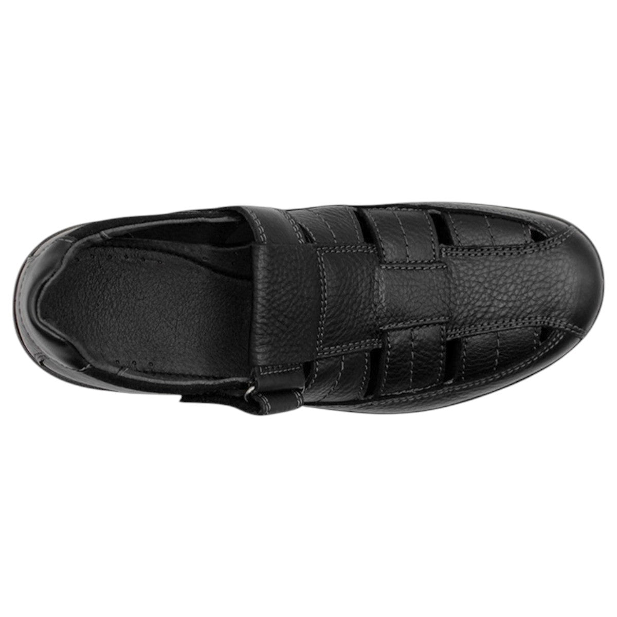 Foto 4 pulgar | Sandalias Casuales Exterior Piel Color Negro Para Hombre De Rbcollection