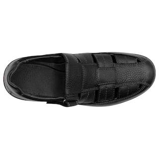 Foto 3 | Sandalias Casuales Exterior Piel Color Negro Para Hombre De Rbcollection