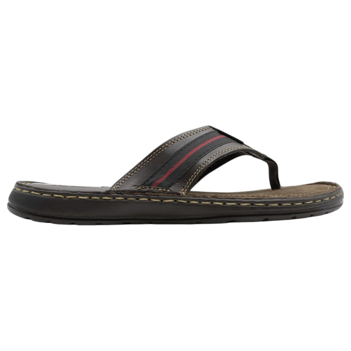 Foto 3 pulgar | Sandalias Clásicas Exterior Piel Color Café Para Hombre De Rbcollection