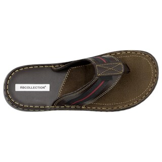 Foto 3 | Sandalias Clásicas Exterior Piel Color Café Para Hombre De Rbcollection