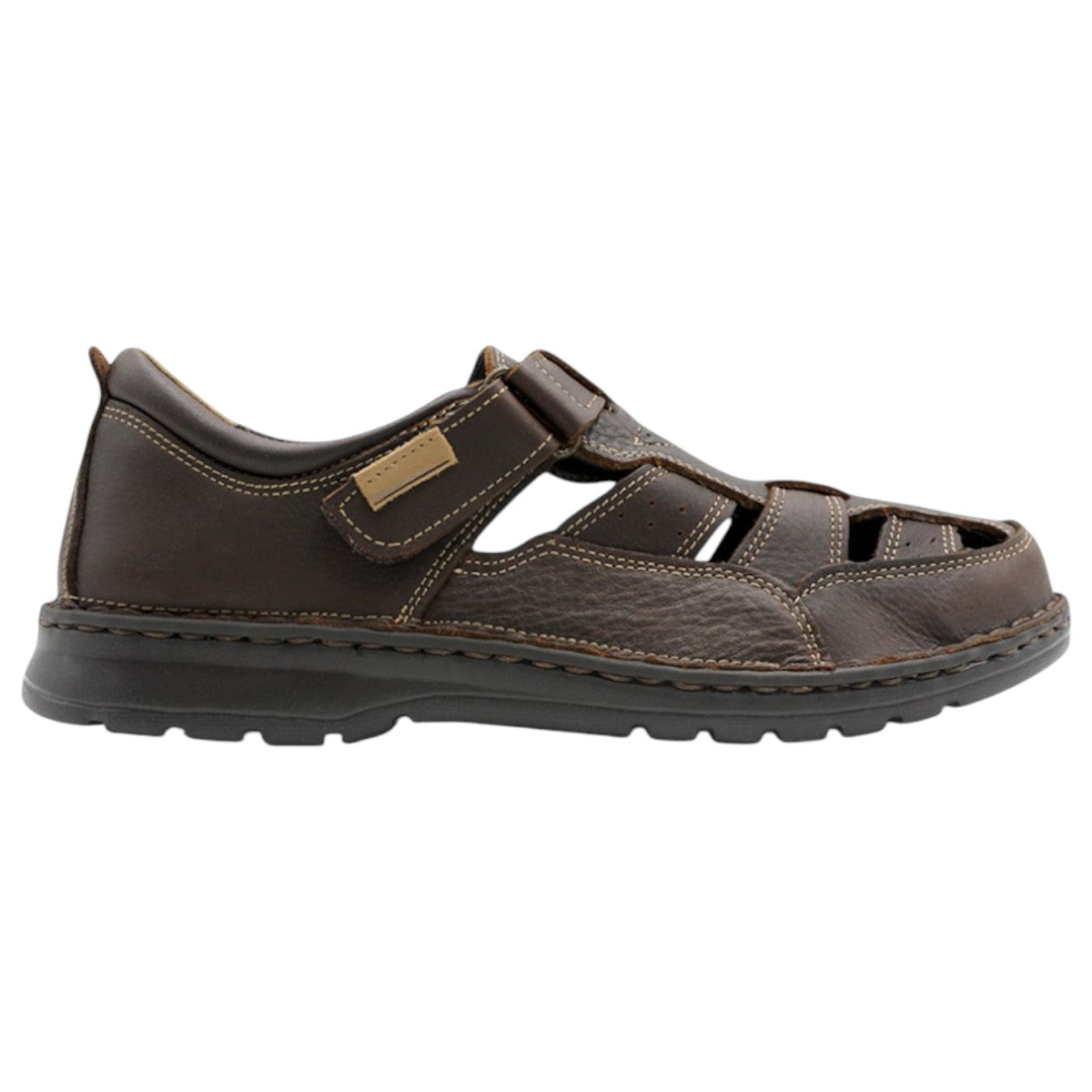 Foto 3 pulgar | Sandalias Casuales Exterior Piel Color Café Para Hombre De Rbcollection