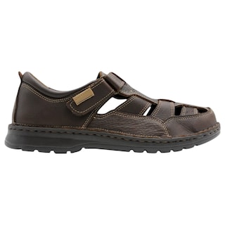 Foto 2 | Sandalias Casuales Exterior Piel Color Café Para Hombre De Rbcollection