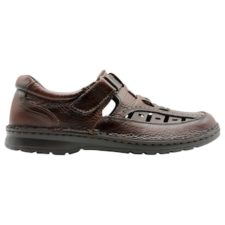 Foto 2 | Sandalias Casuales Exterior Piel Color Café Para Hombre De Rbcollection