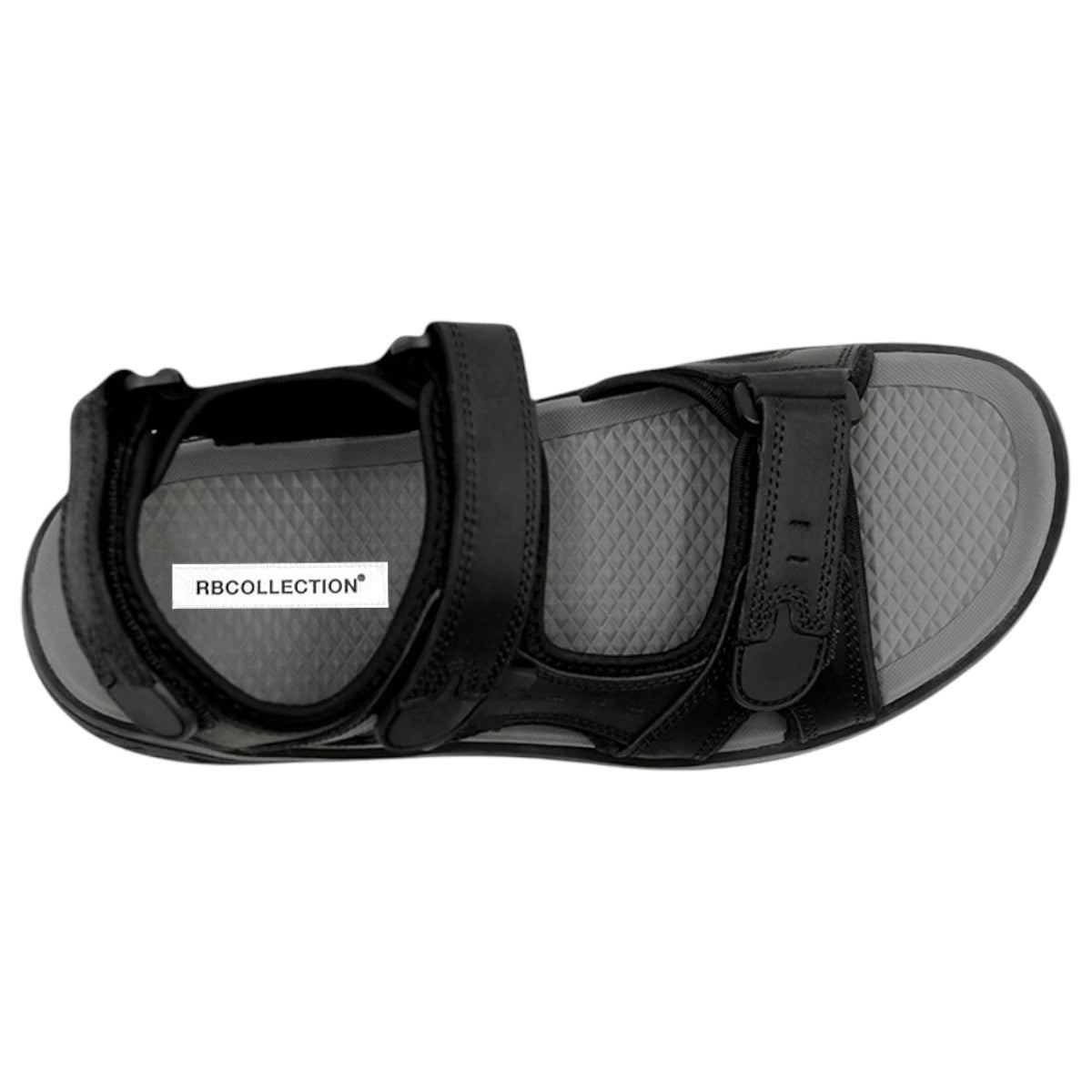 Foto 4 pulgar | Sandalias Casuales Exterior Piel Color Negro Para Hombre De Rbcollection