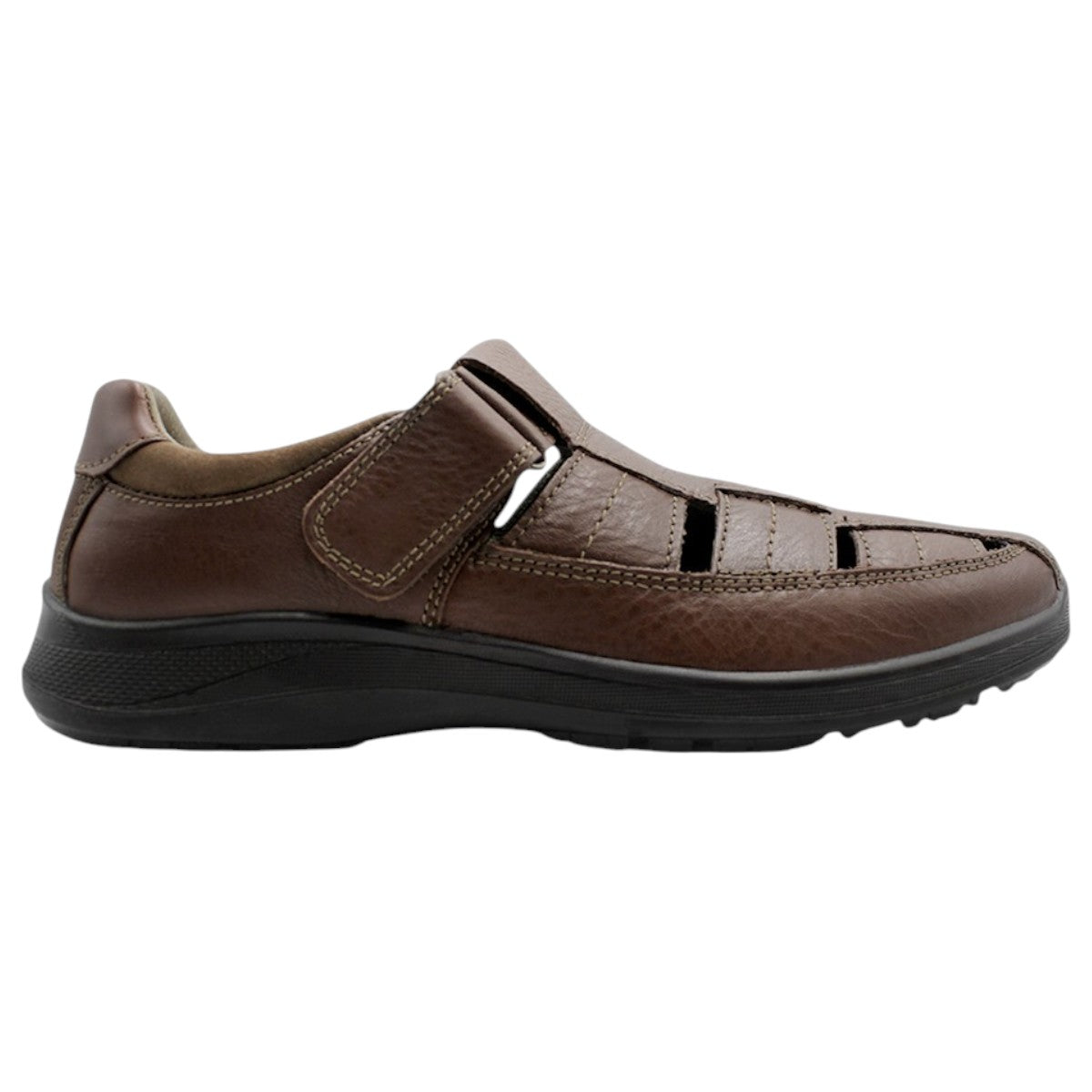 Foto 3 pulgar | Sandalias Casuales Exterior Piel Color Café Para Hombre De Rbcollection