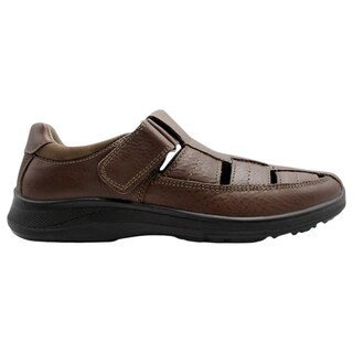 Foto 2 | Sandalias Casuales Exterior Piel Color Café Para Hombre De Rbcollection