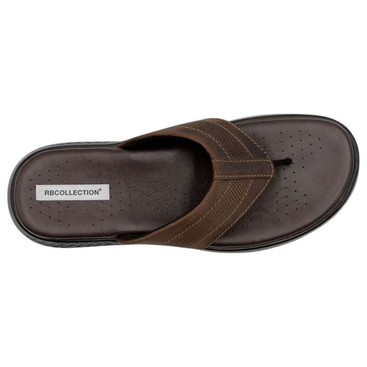 Foto 4 pulgar | Sandalias Clásicas Exterior Piel Color Café Para Hombre De Rbcollection