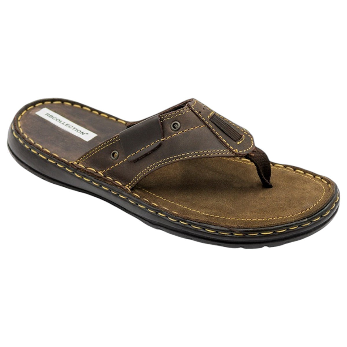 Sandalias Clásicas Exterior Piel Color Café Para Hombre De Rbcollection