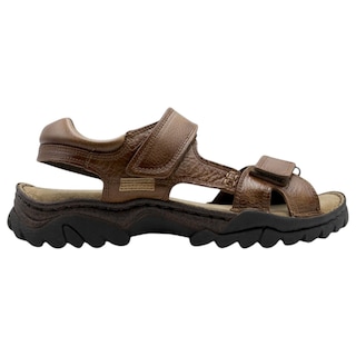 Foto 1 | Sandalias Casuales Exterior Piel Color Café Para Hombre De Rbcollection