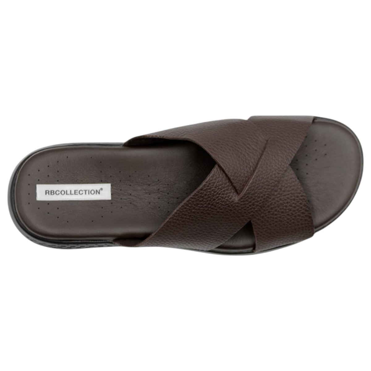 Foto 4 pulgar | Sandalias Casuales Exterior Piel Color Café Para Hombre De Rbcollection