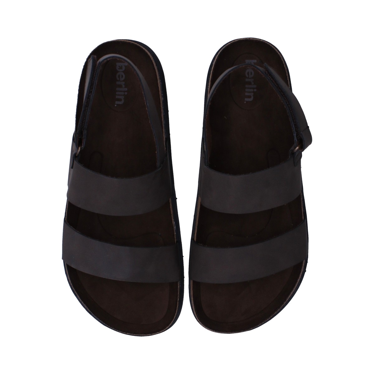 Foto 5 pulgar | Sandalias Casuales Berlin Café Ajustable para Caballero