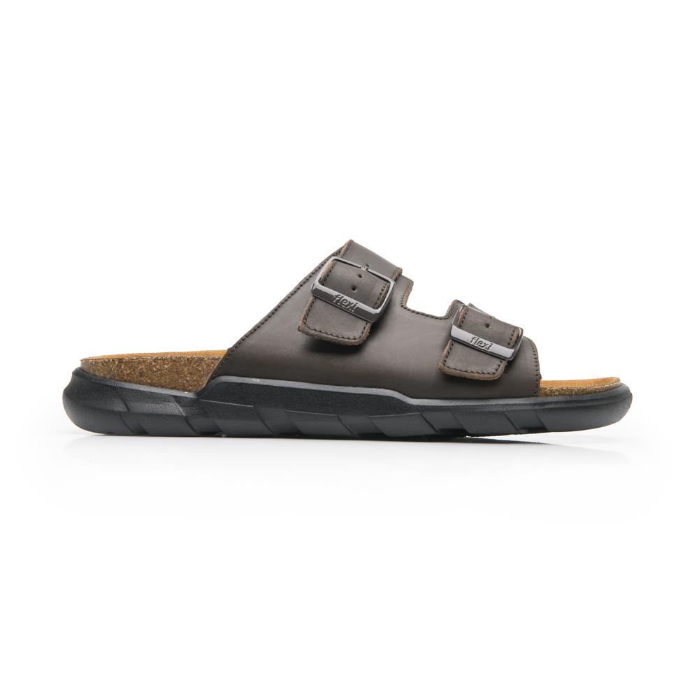 Sandalias Flexi Cafe Para Hombre [fff3792] Cafe