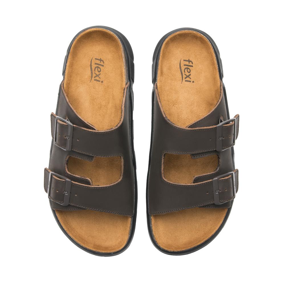 Foto 7 | Sandalias Flexi Cafe Para Hombre [fff3792] Cafe