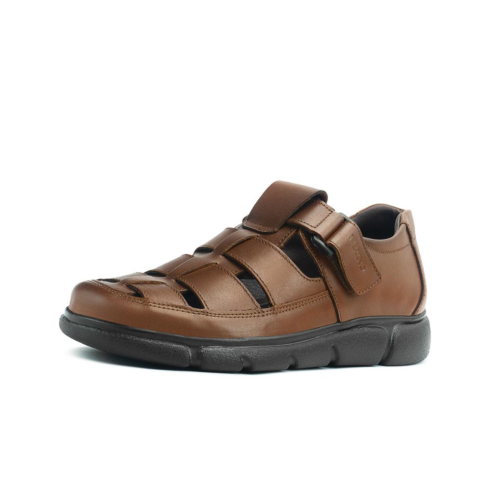 Foto 4 pulgar | Sandalia Merano Para Caballero En Piel Ajuste T Color Cognac Cafe