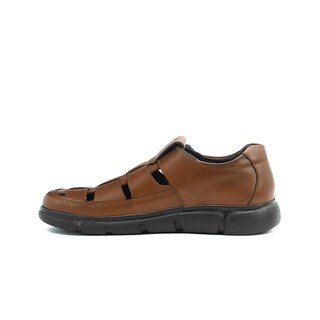 Foto 5 | Sandalia Merano Para Caballero En Piel Ajuste T Color Cognac Cafe