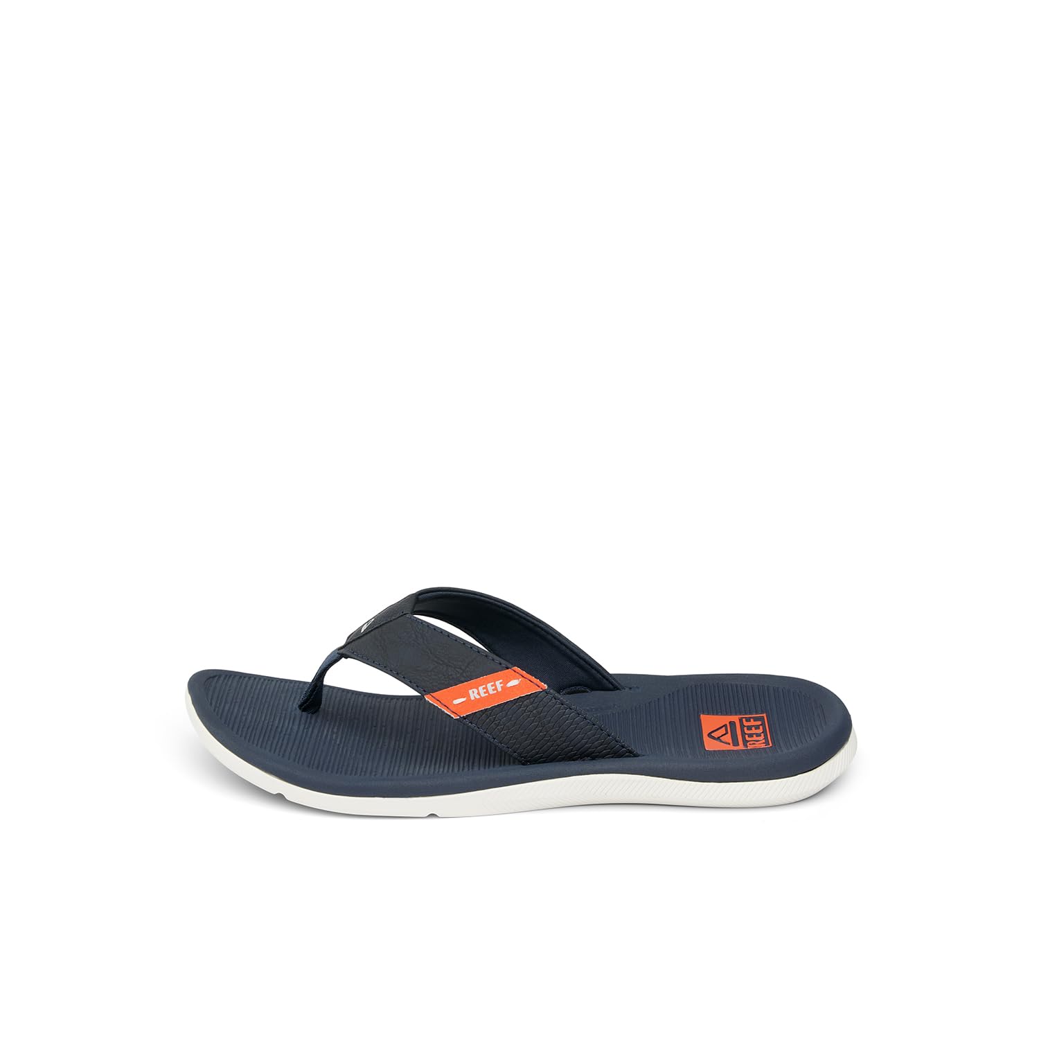 Flip Flop Reef Santa Ana Para Hombre, Soporte Para El Arco, Azul, Blanco Y Naranja - Venta Internacional.