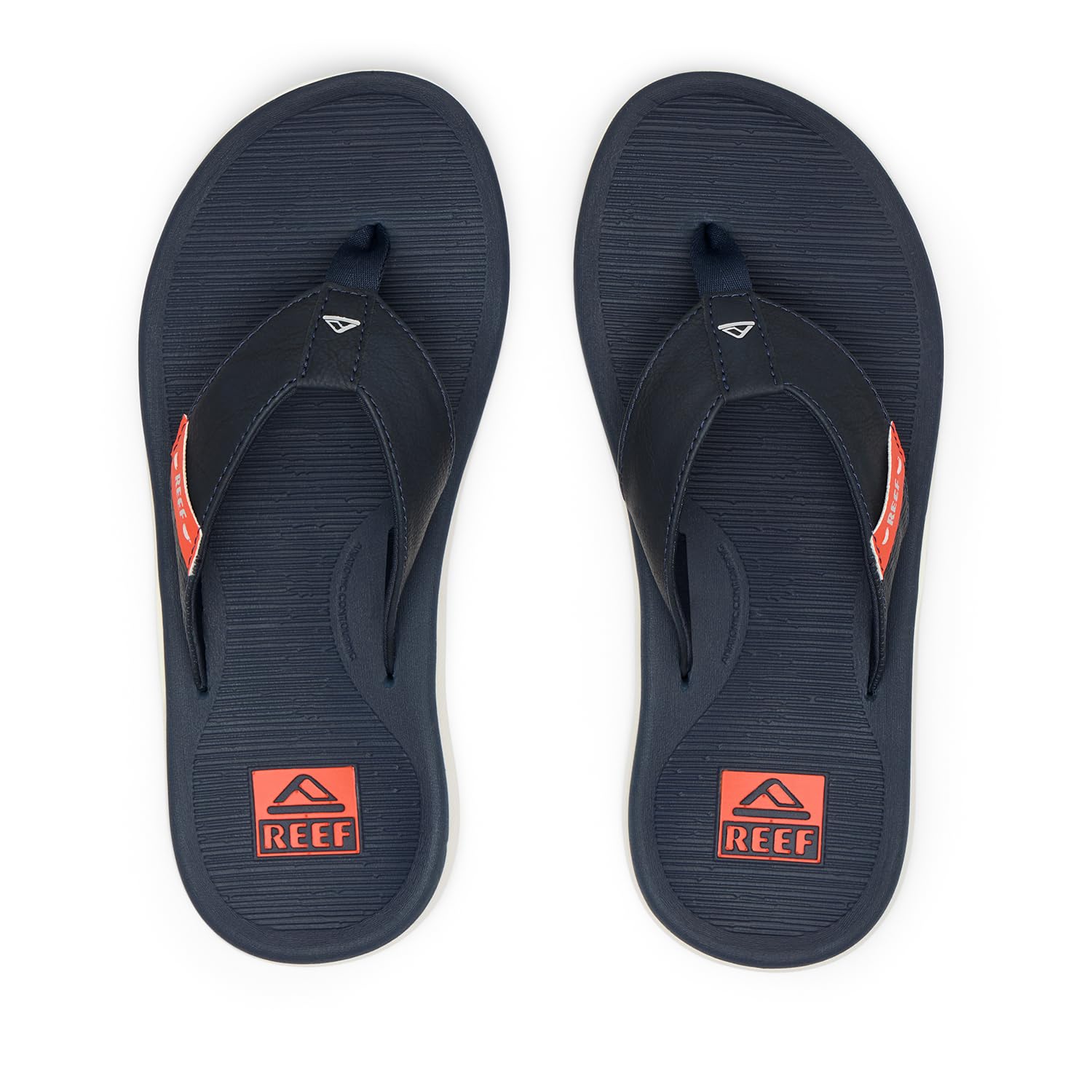 Foto 3 pulgar | Flip Flop Reef Santa Ana Para Hombre, Soporte Para El Arco, Azul, Blanco Y Naranja - Venta Internacional.
