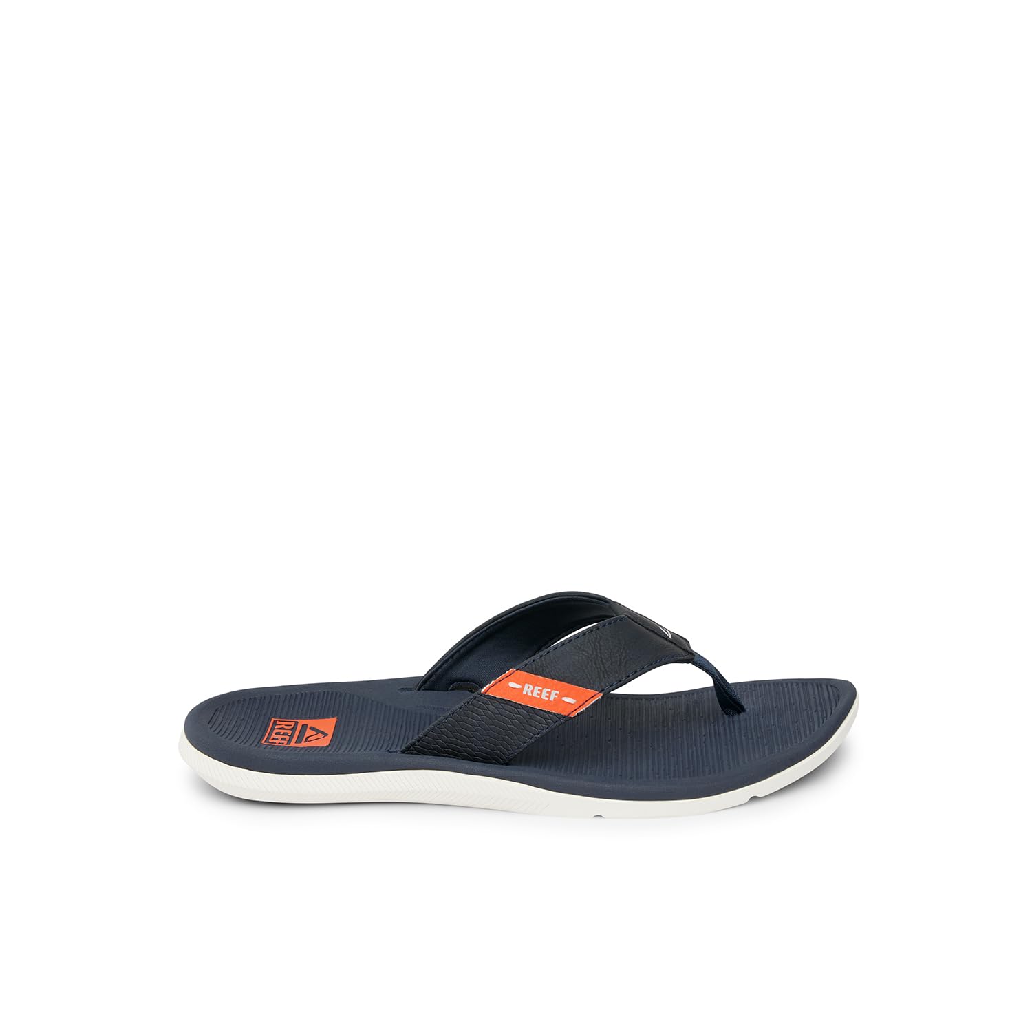 Foto 4 pulgar | Flip Flop Reef Santa Ana Para Hombre, Soporte Para El Arco, Azul, Blanco Y Naranja - Venta Internacional.