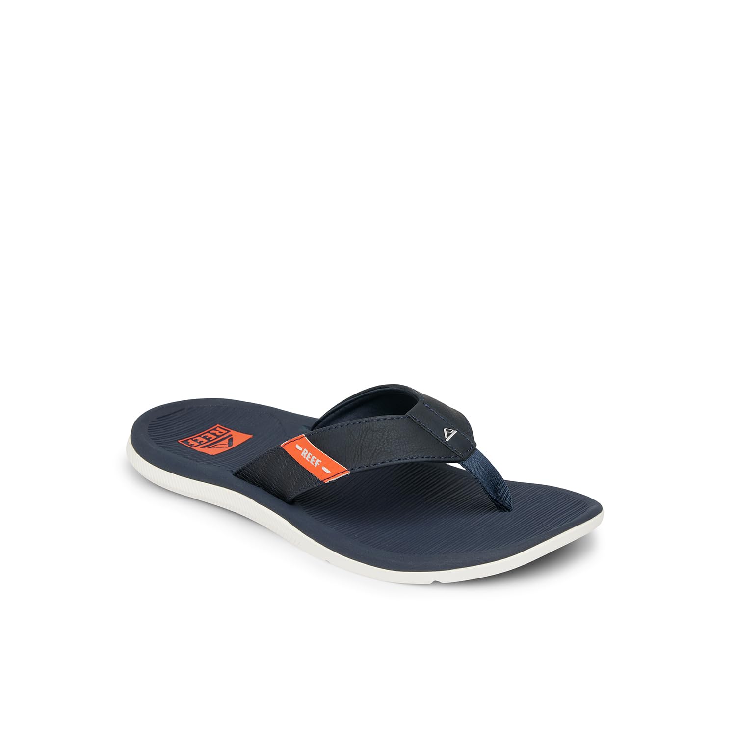 Foto 6 pulgar | Flip Flop Reef Santa Ana Para Hombre, Soporte Para El Arco, Azul, Blanco Y Naranja - Venta Internacional.