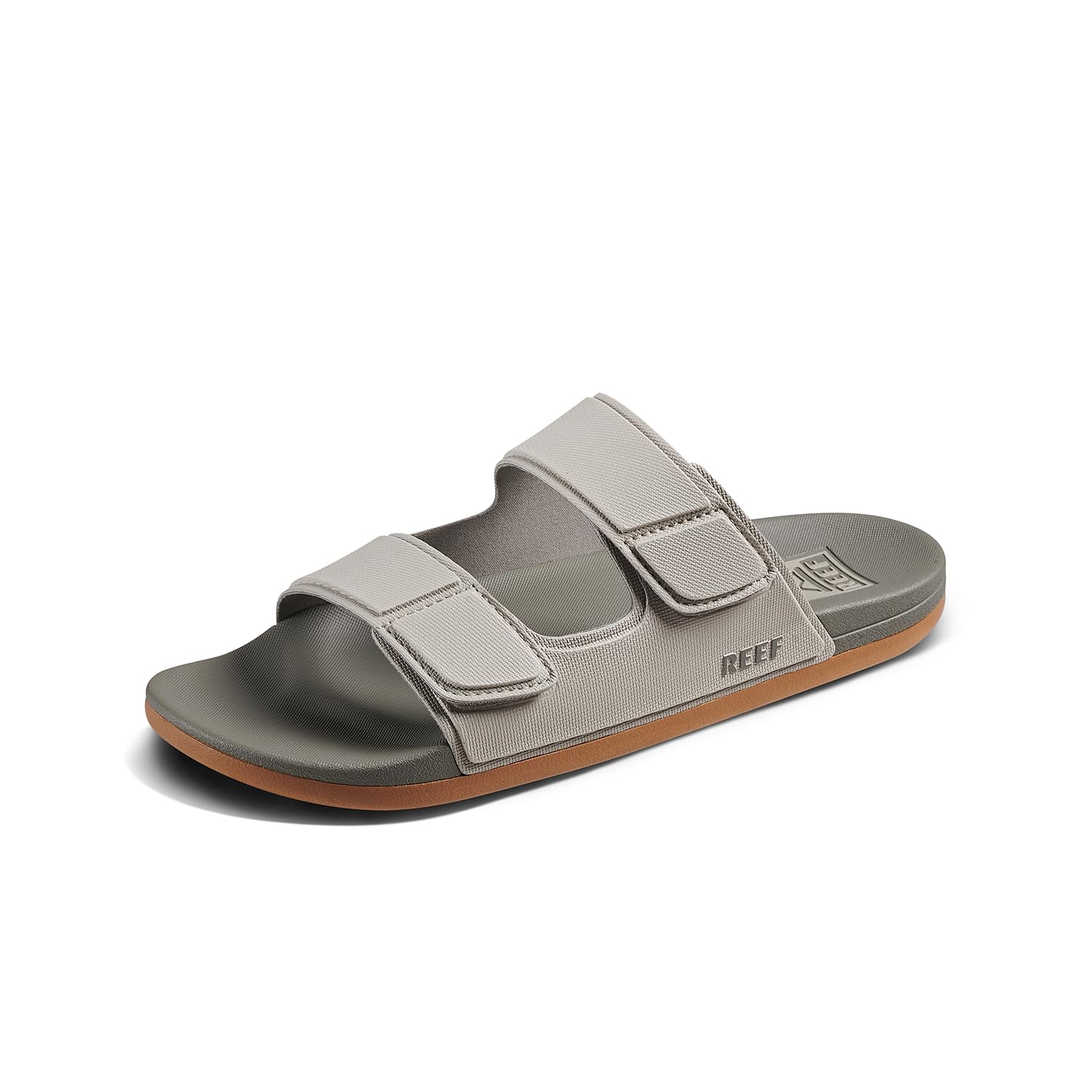 Sandalia Slide Reef Cushion Tradewind Para Hombre, Dove/tobacco - Venta Internacional.