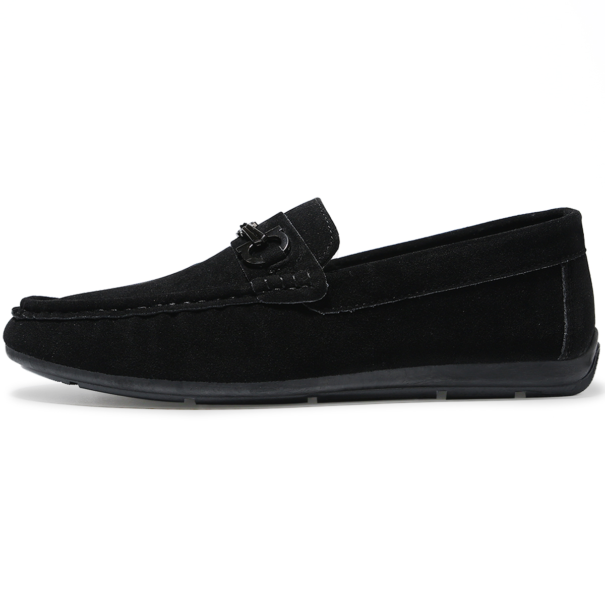 Foto 3 pulgar | Mocasines Elegantes De Vestir de Gamuza Negro para Hombre