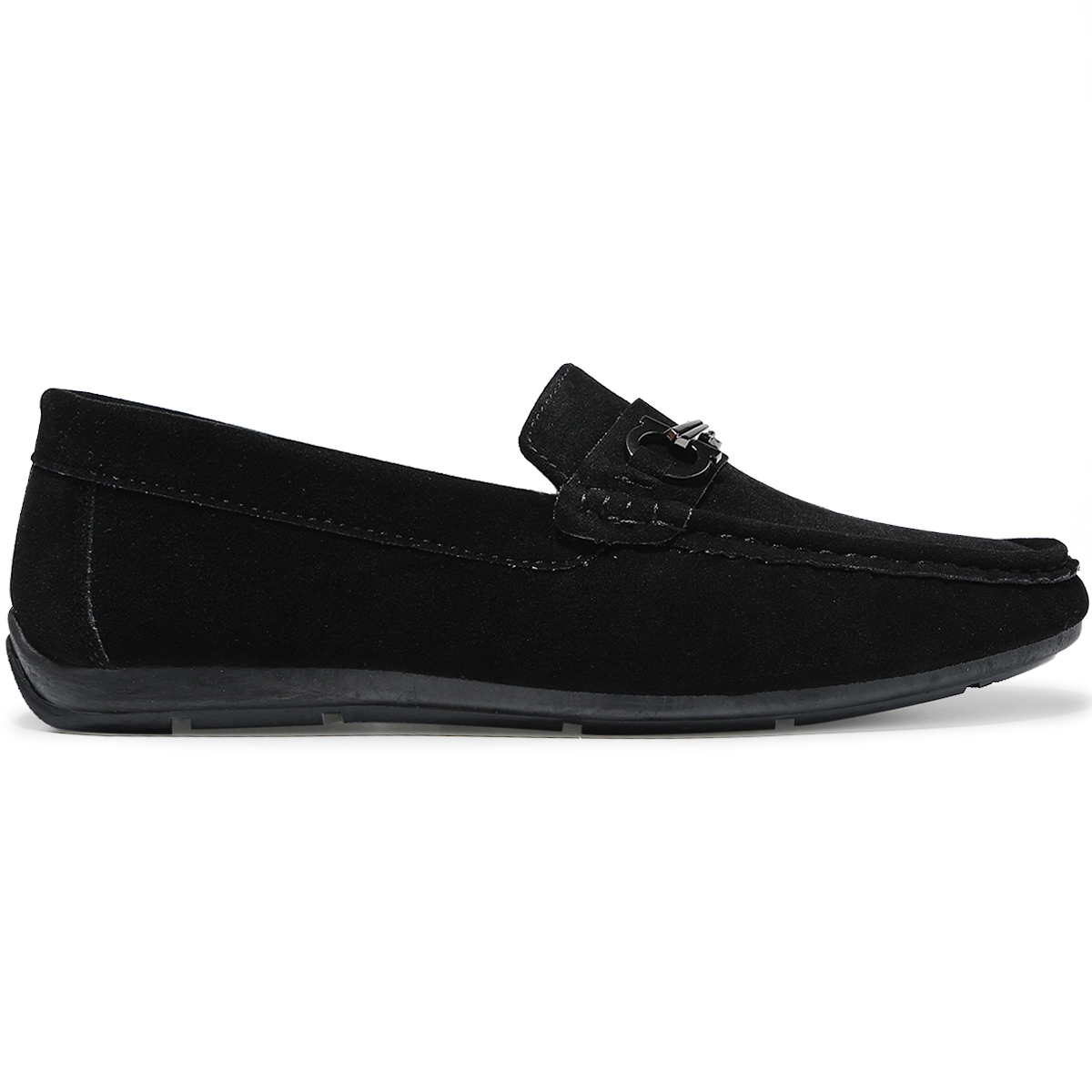 Foto 4 pulgar | Mocasines Elegantes De Vestir de Gamuza Negro para Hombre