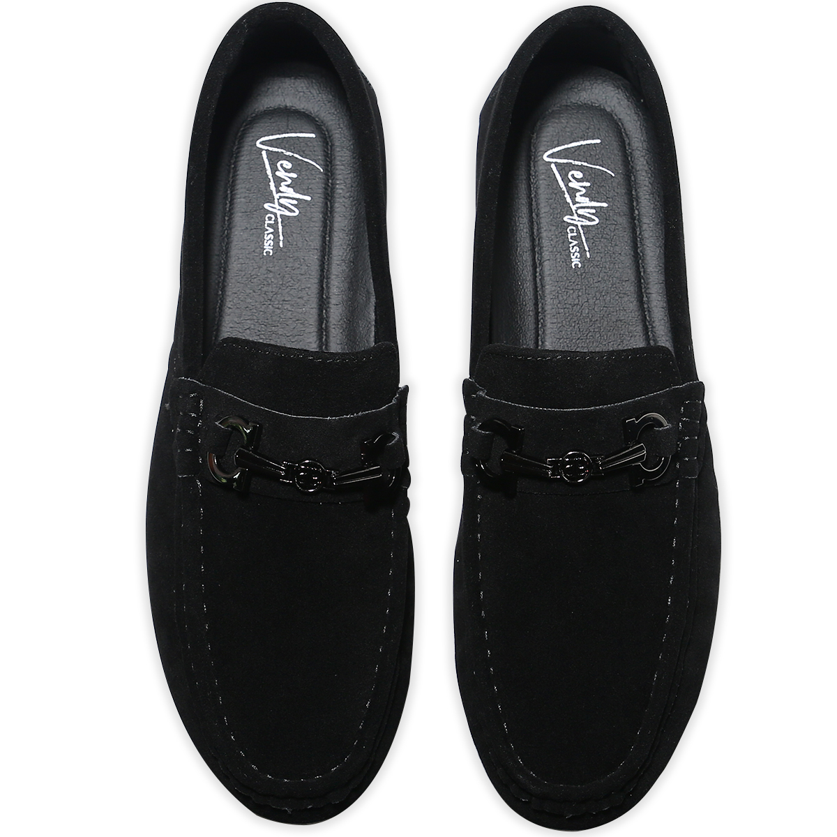 Foto 4 | Mocasines Elegantes De Vestir de Gamuza Negro para Hombre