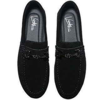 Foto 4 | Mocasines Elegantes De Vestir de Gamuza Negro para Hombre