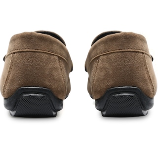Foto 6 | Mocasines Elegantes De Vestir de Gamuza Marrón Claro para Hombre