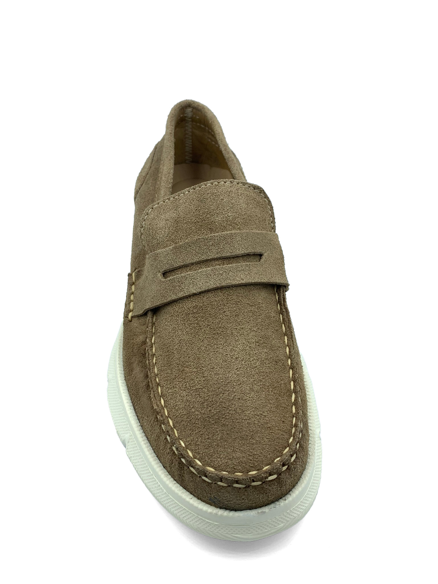 Foto 4 pulgar | Mocasin Casual Comboni 8651 Color Hueso Gamuza Peluda