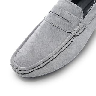 Foto 7 | Zapatos De Vestir Para Hombre Elegantes Mocasines Formales Gris Talla 7