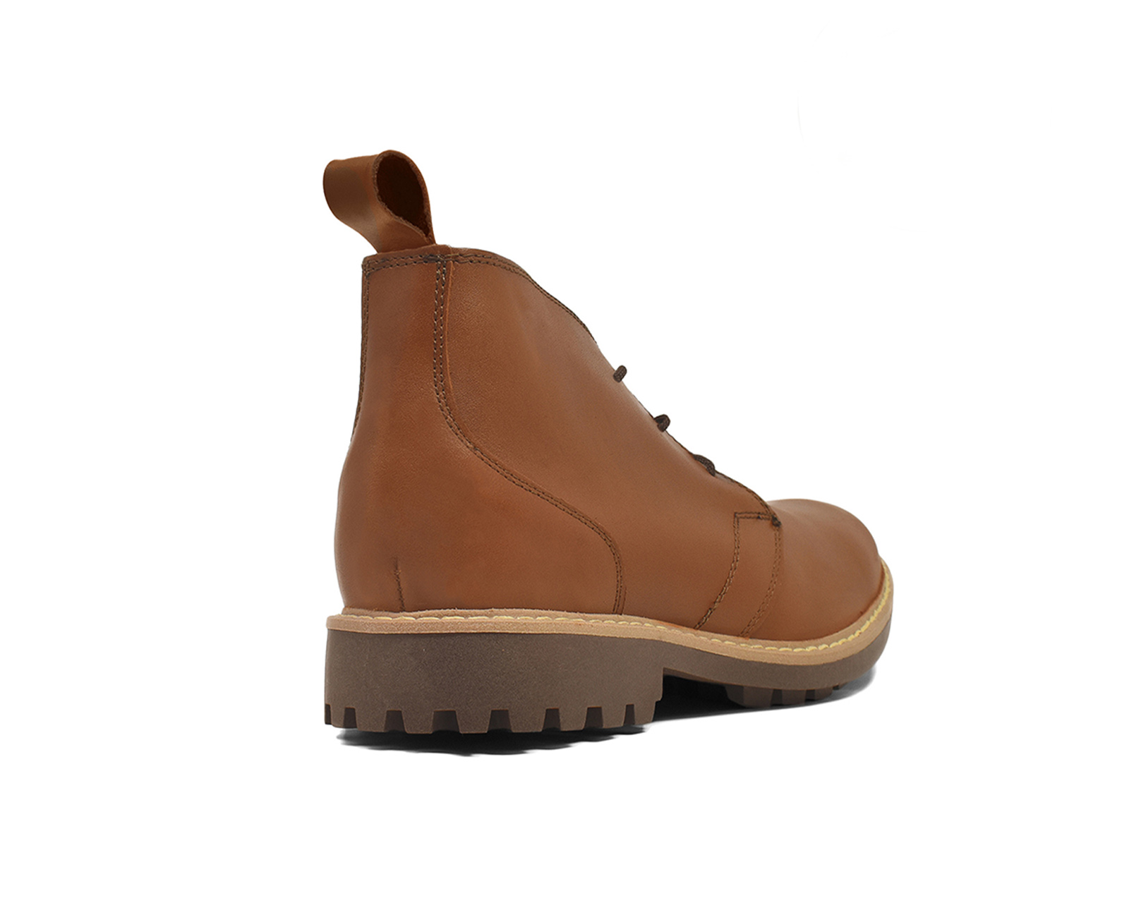 Foto 4 pulgar | Botín Warlock 4201 Caramel De Piel Para Hombre