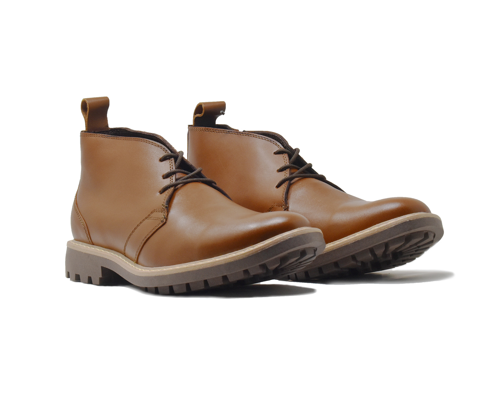 Foto 5 | Botín Warlock 4201 Caramel De Piel Para Hombre