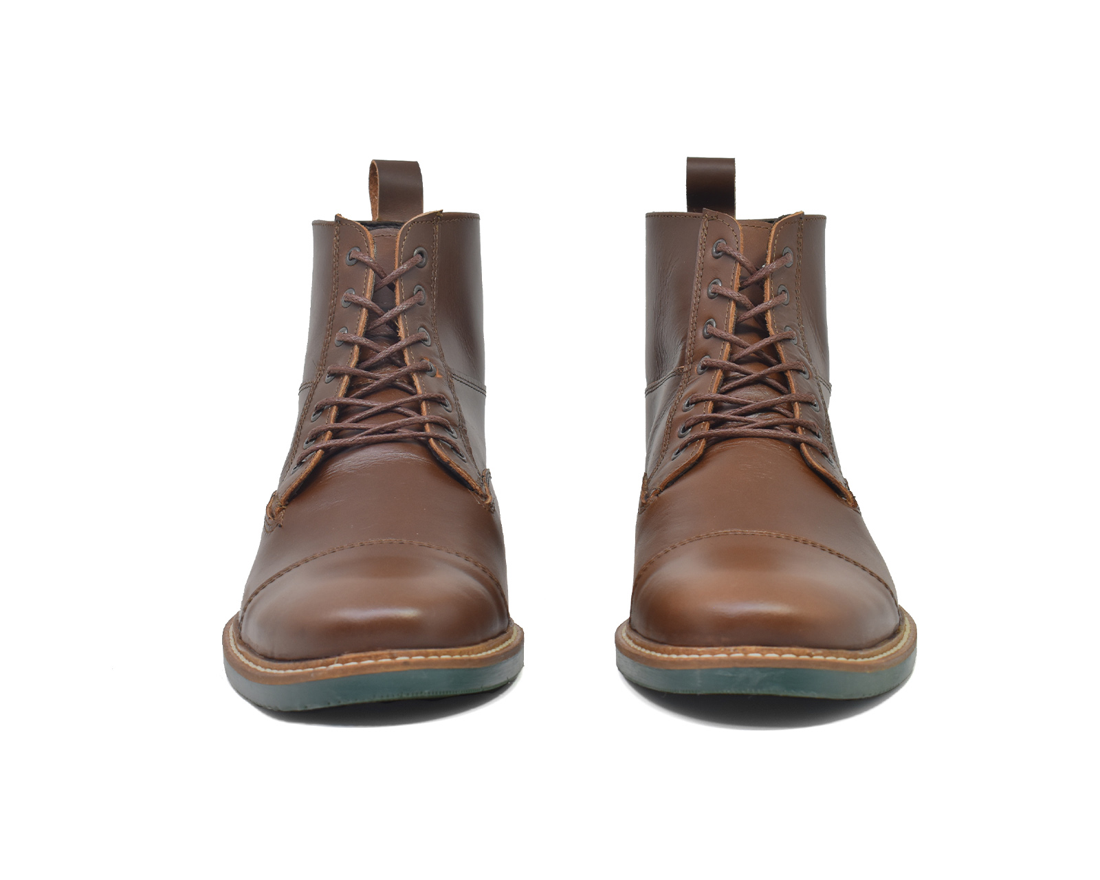 Foto 7 pulgar | Bota Warlock 8027 Café De Piel Para Hombre
