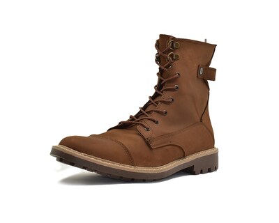 Foto 2 | Bota Warlock 4200 Café De Piel Para Hombre