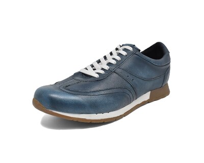 Foto 1 | Tenis Casual Warlock 2500 Azul Mezclilla De Piel Para Hombre.