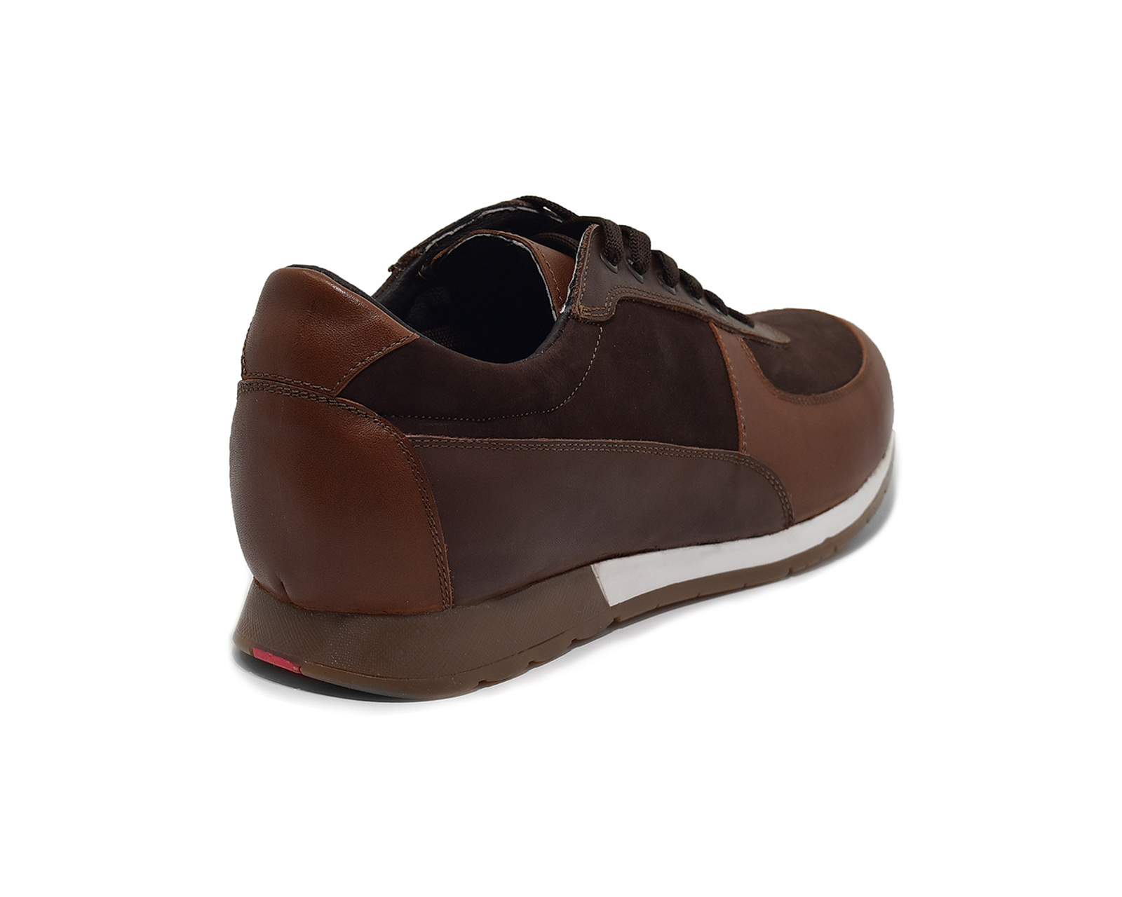 Foto 4 pulgar | Tenis Casual Warlock 2504 Café De Piel Para Hombre.