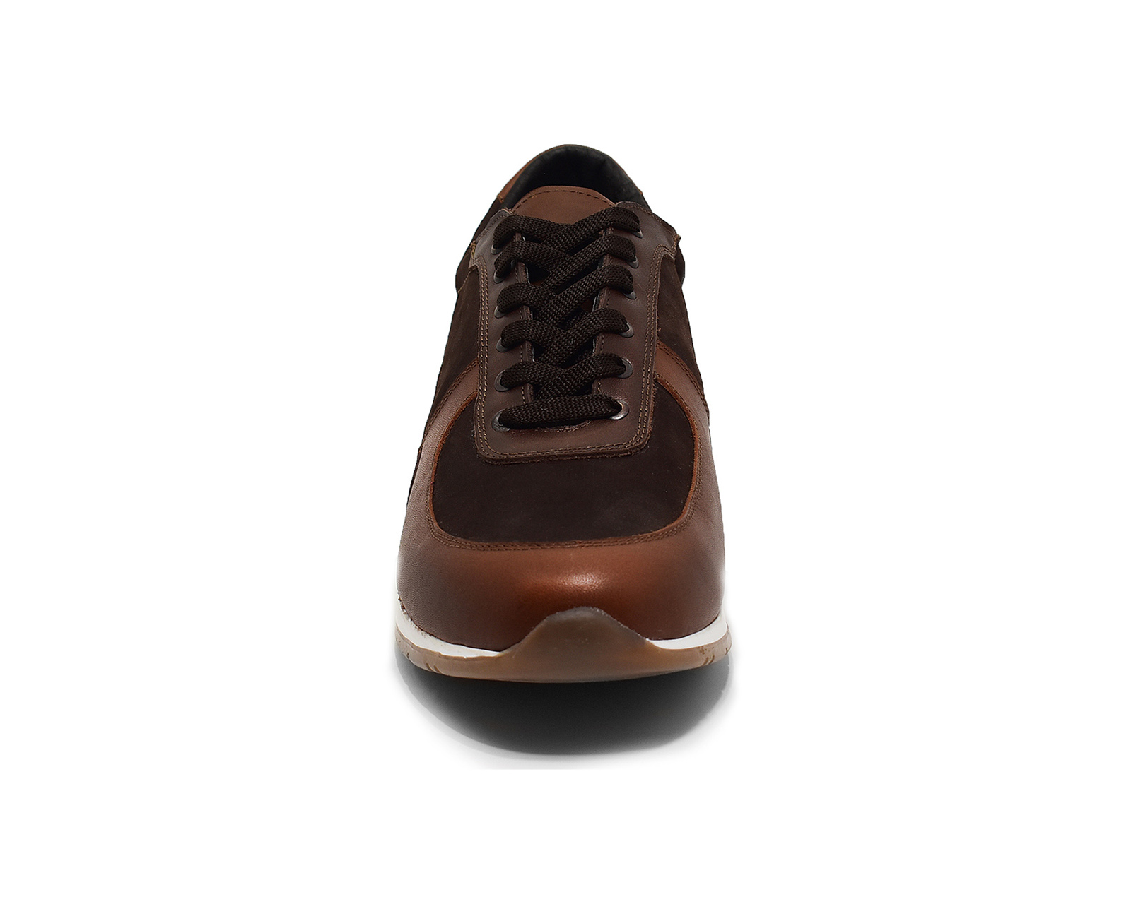 Foto 5 pulgar | Tenis Casual Warlock 2504 Café De Piel Para Hombre.