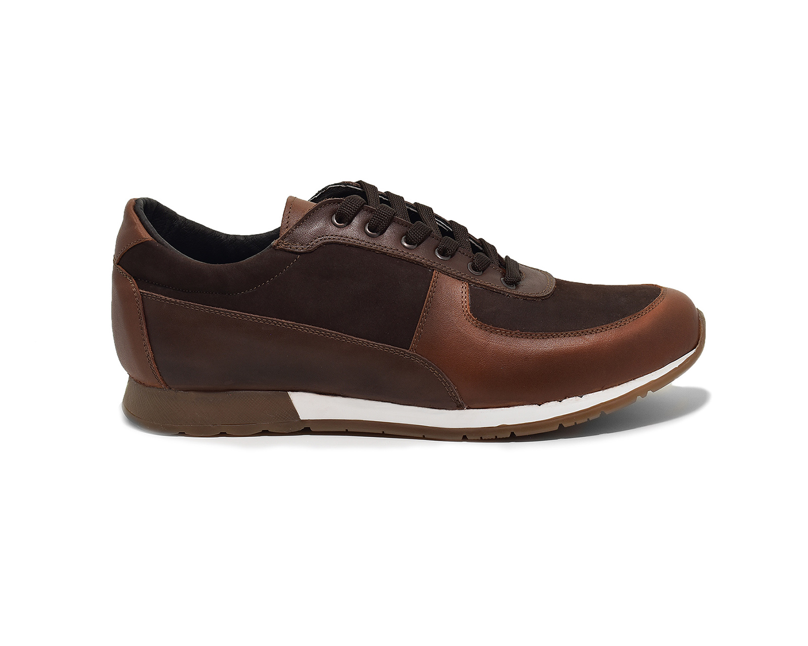 Foto 6 pulgar | Tenis Casual Warlock 2504 Café De Piel Para Hombre.